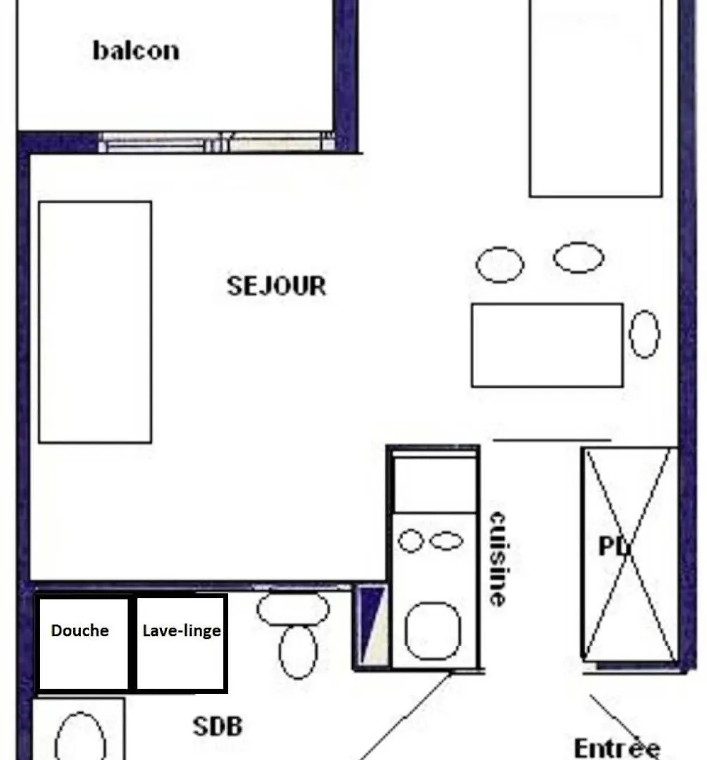 Apartment Residence Les Gentianes - Studio 3/4 Pers -Les Gentianes - Plagne Villages Mae-4894 La Plagne